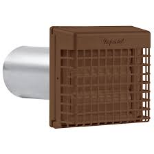 Dual dryer vents are required when you have two or more dryers installed in the home. Imperial 4 Brown Plastic Dryer Vent Exhaust Vt0564 Rona