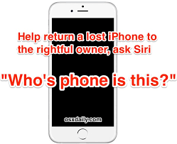 Apr 30, 2018 · check to see if the phone is in lost mode. Found Someones Iphone Help Return A Lost Iphone To The Owner With Siri Osxdaily