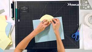 Next, we're going take a piece of card stock. How To Make A V Fold Pop Up Cards Youtube