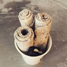 Ice Cream Rolls Les Glaces Roulees Recette Glace Glace Creme Glacee