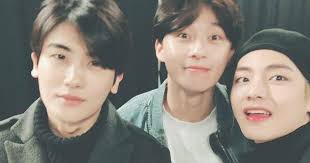 He is best known for his roles in the television dramas kill me, heal me (2015), she was pretty (2015). Hwarang Trio Of Park Seo Joon Park Hyung Sik And Bts S V Show Off Their Close Friendship Once Again Koreaboo