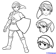 How To Draw Link Easy Step By Step Video Game Characters Pop Culture Free Online Drawing Tutorial Added By Dawn Zelda Drawing Easy Drawings Guided Drawing