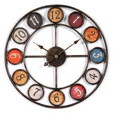 Approximately 3 1/2 height x 7 1/4 width x 1 3/4depth fair vintage condition, the clock is not in working codition, the glass clock. Searchyou Large Shabby Chic Wall Clock 60cm 24inch Xl Big Metal Round Personalised Non Ticking Wall Clocks For Living Room Kitchen Bedrooms Office Cafe Bar Art Deco Buy Online In Bahamas At