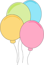 Clip Art Happy Birthday Flowers And Balloons Pastel Balloons Pastel Balloons Happy Birthday Clip Art Balloon Illustration