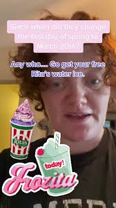 Free Water Ice from Ritas March 20