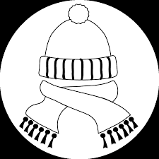 Black And White Scarf Clipart Coloring Pages Hat And Scarf Hat And Scarf Printable Version Coloring Pages Coloring Pages Winter Scarf Drawing