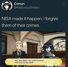 They Did It They Made The Meme A Reality Asfhjsbs Danganronpa Danganronpa Funny Danganronpa Memes