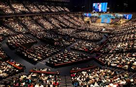 10 Years Ago Lakewood Church Joel Osteen Move Into Houston S Compaq Center Lakewood Church Church Building Design Church