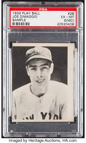 I received it back in the mail with a mediocre. 1939 Play Ball Joe Dimaggio Free Sample Card 26 Psa Ex Mt 6 Lot 44031 Heritage Auctions