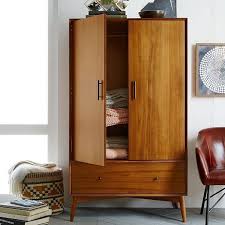 Mid Century Wardrobe Acorn West Elm Mid Century Modern Furniture Mid Century Bedroom Furniture Walnut Bedroom Furniture