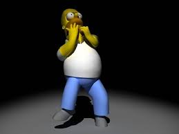 3d Homer Simpson Rigged Biped Model Homer Simpson Homer Simpson