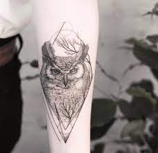Facebook twitter pinterest tumblr telegram email. Geometric Owl Tattoo 1 Kickass Things