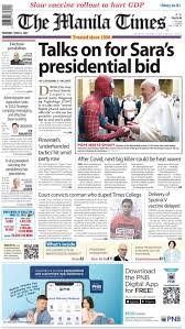 The manila times is one of the leading national broadsheets in the philippines. Be9lfw1alcwglm