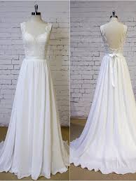 Cheap Backless V Neck Lace Straps Simple Beach Wedding Dresses Wd325 The Wedding Dresses Simple Wedding Dress Beach V Neck Wedding Dress Wedding Dresses Lace