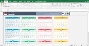 Excel Calendar Template 2020 Free Printable Calendar Excel Calendar Excel Calendar Template Excel Templates