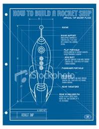 A Vector Illustration Of A Blueprint Of A Rocket Ship How Do Rockets Work Rocket Ship Blueprints