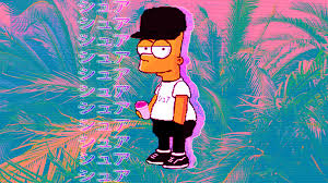 Vaporwave Bart Simpson Wallpaper Vaporwaveart Bart Simpson Art Simpsons Art Bart Simpson