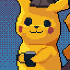 I Loved The Detective Pikachu Movie Pixelart 1280 x 720 jpeg 108 кб.