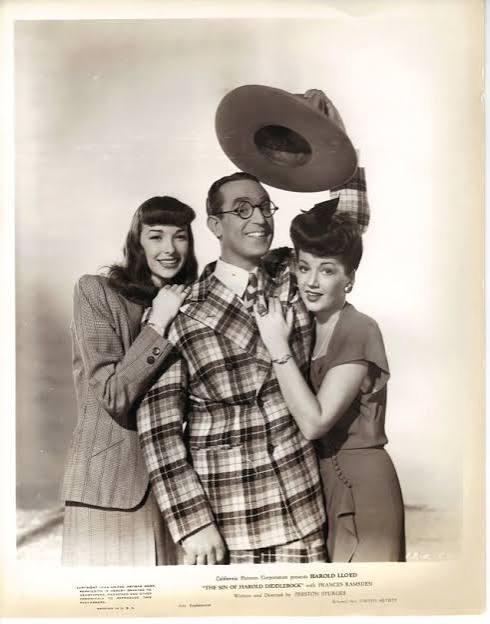Frances Ramsden, Harold Lloyd, and Arline Judge for THE SIN OF HAROLD  DIDDLEBOCK (1947)