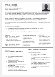 Experienced candidates may have a short listing of their academic history. Document Control Administrator Resume Template For Word Word Excel Templates
