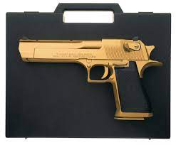 Desert eagle® mark xix pistol, titanium gold with tiger stripes new authentic bengal tiger stripe pattern!! I M I Israeli Desert Eagle Pistol 50 Ae Rock Island Auction