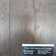 Brown Eclipse White Oak 7 5 Wire Brushed Engineered Hardwood Flooring