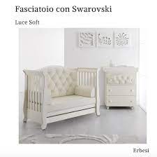 Erbesi Fasciatoio Bagnetto Swarovski Luce Soft Www Babymilano It Lettino Fasciatoio Bambino Lettino