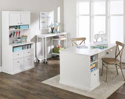 Better Homes Gardens Craftform Sewing And Craft Table White Finish Walmart Com Office Craft Room Combo Craft Room Desk Craft Room Tables