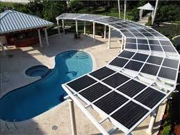 Not So Futuristic Way To Heat Your Pool Solar Pergola Solar Panels Best Solar Panels