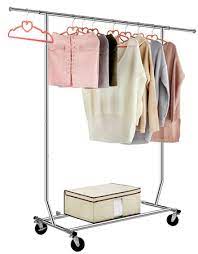 Double rail clothes racks garment racks height adjustable heavy duty commercial grade clothing racks from langria is likewise a perfect clothing hanging rack that works consummately according to the need. Top 10 Best Garment Hanging Racks By Consumer Reports