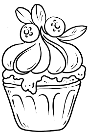 Discover thanksgiving coloring pages that include fun images of turkeys, pilgrims, and food that your kids will love to color. Delicious Cupcake Coloring Page Online And Print For Free