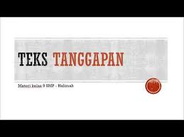 We did not find results for: Teks Tanggapan Materi Bahasa Indonesia Kelas 9 Smp Youtube