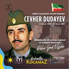 Çeçenistan'ı özgürlüğüne kavuşturan, büyük Çeçen Komutan Cevher Dudayev'i  şehadetinin 29. sene-i devriyesinde rahmetle anıyorum. #CevherDudayev  #Çeçenistan