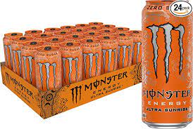 Amazon Com Monster Energy Ultra Sunrise Sugar Free Energy Drink 16 Ounce Pack Of 24 Grocery Gourmet Food
