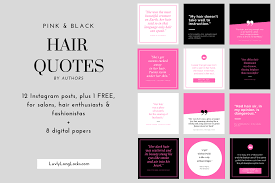 Pink Black Instagram Posts 12 Hair Quotes By Authors 1 Free 8 Digital Papers Luvlylonglocks Hair Quotes Pink And Black Hair Black Hair Quotes
