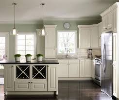 The safest bet for white paint to use on kitchen cabinets is undoubtedly simply white by benjamin moore because it's the perfect white in my opinion and no client has ever regretted the choice or said it was too white or too off white. Modern Kitchen With Off White Cabinets Green Kitchen Walls Off White Cabinets New Kitchen Cabinets