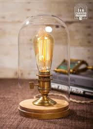 Glass Bell Jar Edison Table Lamp Desk Lamp Edison Light Etsy Edison Table Lamp Vintage Table Lamp Jar Table Lamp