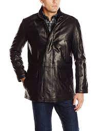 Cole Haan Men S Smooth Lamb Leather Car Coat At Amazon Men S Clothing Store Erkek Giyim Deri Ceket Giyim