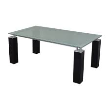 1.this dining table set including 1 rectangle table and 4 upholstered dining chairs. 87 Off Contemporary Crackle Glass Dining Table Tables