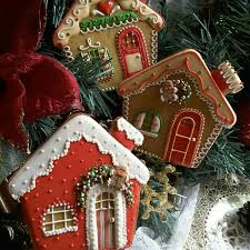 Flat Gingerbread House Cookies Gateau Noel Noel Repas Noel