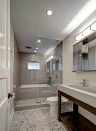 But we are happy to report it is not impossible. Bathroom With Tub Enclosed Within Glassed In Shower Space Dimensions Of Wet Space 5 Narrow Bathroom Designs Bathroom Tub Shower Luxury Bathroom Master Baths