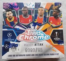 • all uefa champions league and uefa europa league names, logos and trophies are the property, registered trademarks and/or copyright of uefa. Topps Chrome Match Attax Uefa Champions League Soccer Box Fussball 202