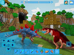Make houses with amazing gardens, castles, forests and go mining, go swimming etc and fun is free forever you are the god of your own universe be a loving one or destroyer its all up to you. Download Dinocraft Survive Craft Pocket Edition 5 0 5 Apk For Android