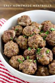 Easy Homemade Meatballs Recipe Yellowblissroad Com Recipe Homemade Meatballs Recipe Homemade Meatballs Homemade Meatballs Easy