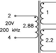 HIGH FREQUENCY WIRE-WOUND TRANSFORMER