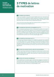 Exemples De Lettres De Motivation
