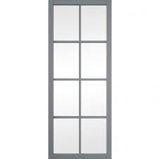 These hardened 8 panel door are generally made of stainless steel, mdf, solid wood, tempered glass, and many more to offer unparalleled safety. Jeld Wen Slim Line Fully Finished Matt Grey 8 Light Clear Glazed Internal Door Door Superstore