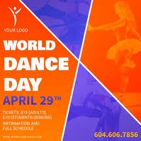 Unesco established world dance day in 1982 to spread the joy of dance to the general public. 2 960 International Dance Day Customizable Design Templates Postermywall