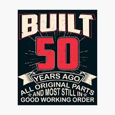 The years between fifty and seventy are the hardest. Funny 50th Birthday 50 Years Old Gifts Quotes Sayings T Shirt Poster By Ralinaaturino Redbubble