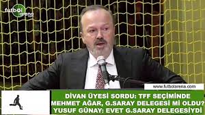 Edinilen bilgilere göre başta mehmet ağar olmak üzere bazı ünlü isimler galatasaray'ın yönetiminde yer alacak. Yusuf Gunay Tff Seciminde Mehmet Agar Galatasaray Delegeseydi Dailymotion Video
